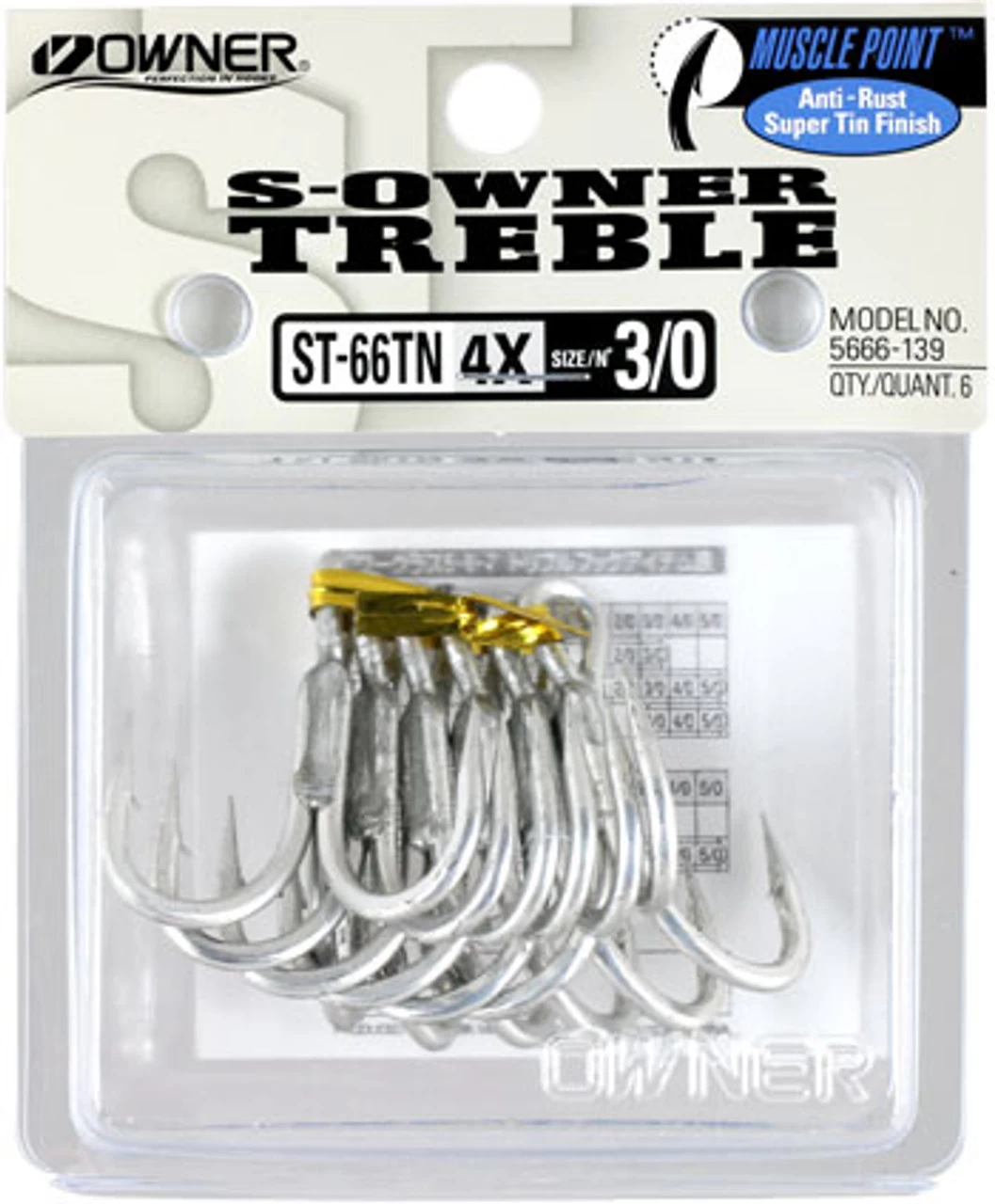 Owner ST-66 Stinger Treble Hook 1 Owner ST-66 Stinger Treble Hook