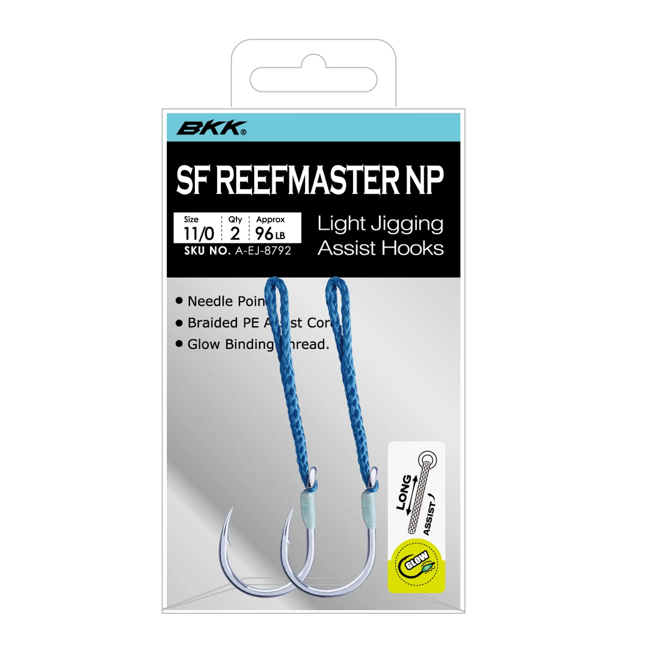 BKK SF Reefmaster NP - Long Light Jigging Assist Hooks 1 BKK SF Reefmaster NP - Long Light Jigging Assist Hooks