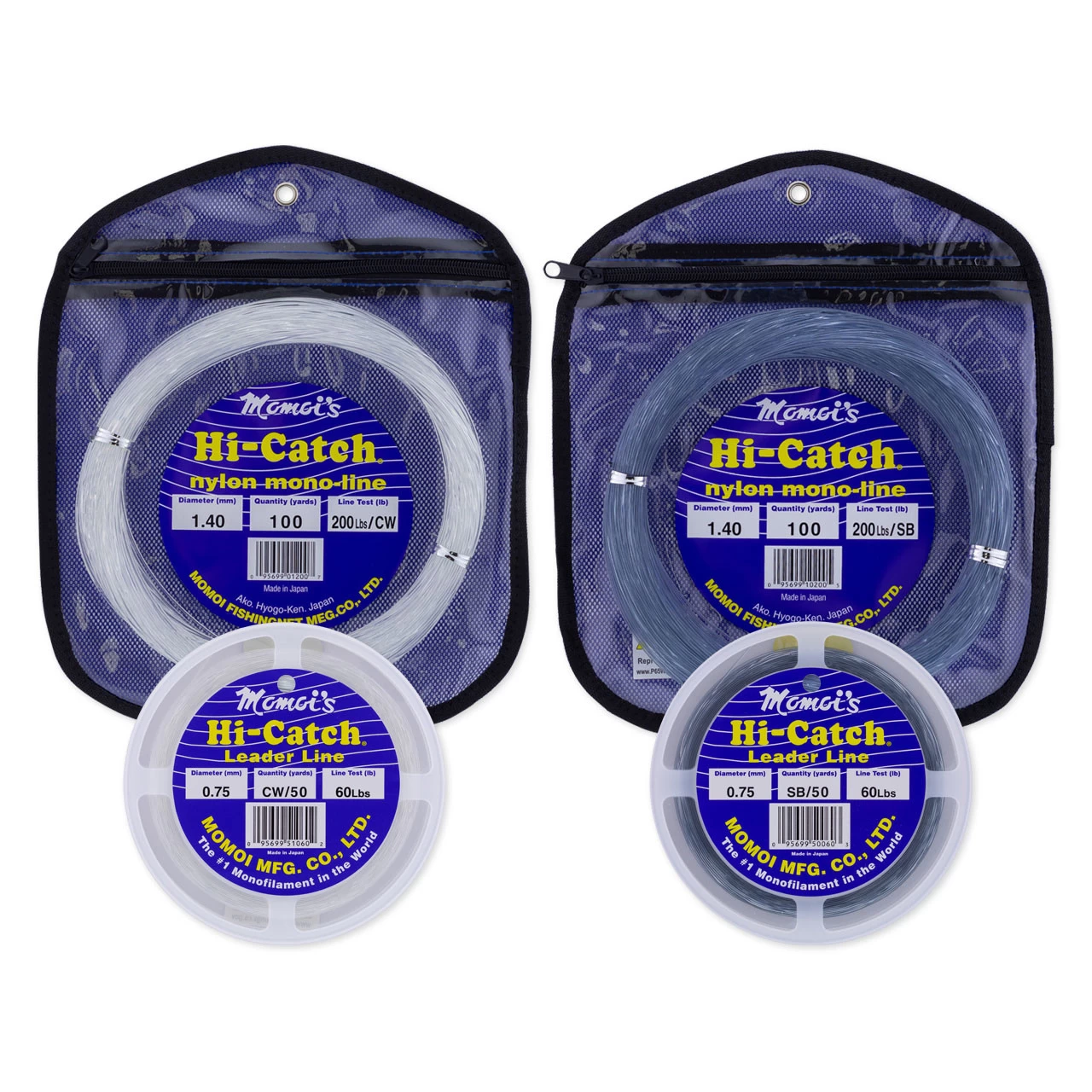 Momoi Hi-Catch Clear White Leader Spool 50 Yards 1 Momoi Hi-Catch Clear White Leader Spool 50 Yards