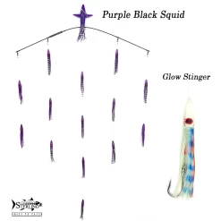 Sterling Tackle 36" Wide Tracker W/ 6" Bulb Squid